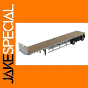1/50 Scale Silver Flat Bed Trailer Model