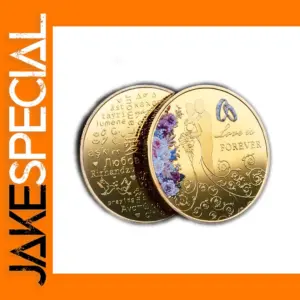 Colorful Love Forever Wedding Coin Gift