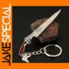9cm Alloy Fantasy Katana Keychain Model