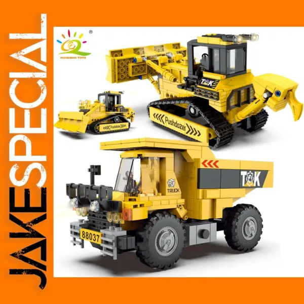 Engineering Truck Building Blocks Set for Kids