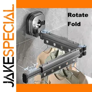 Wall-Mounted Retractable Clothes Drying Rack