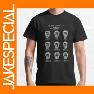 Stoic Emotions Graphic Tee for Men S-6XL