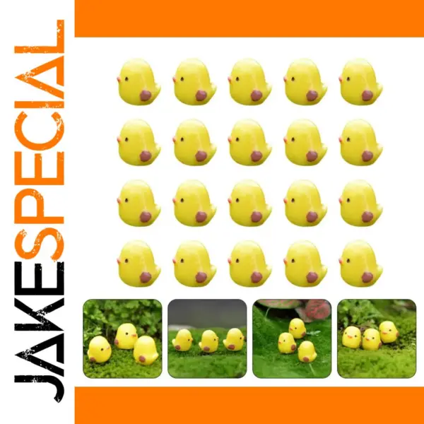 50pcs Mini Resin Chicken Figurines for Decor