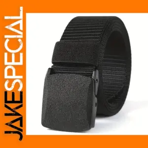 Men's Tactical Canvas Belt with Automatic Buckle