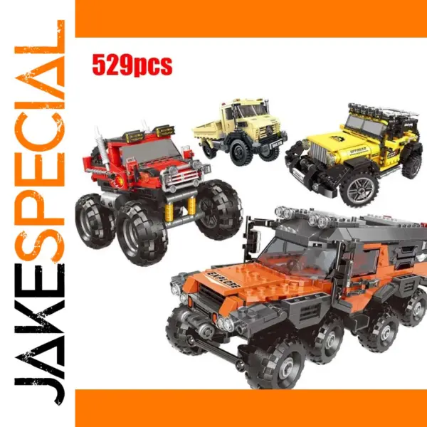 Off-Road Adventure Vehicle Building Blocks Set
