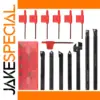 Lathe Tool Holder Set with Inserts 8mm 10mm 12mm