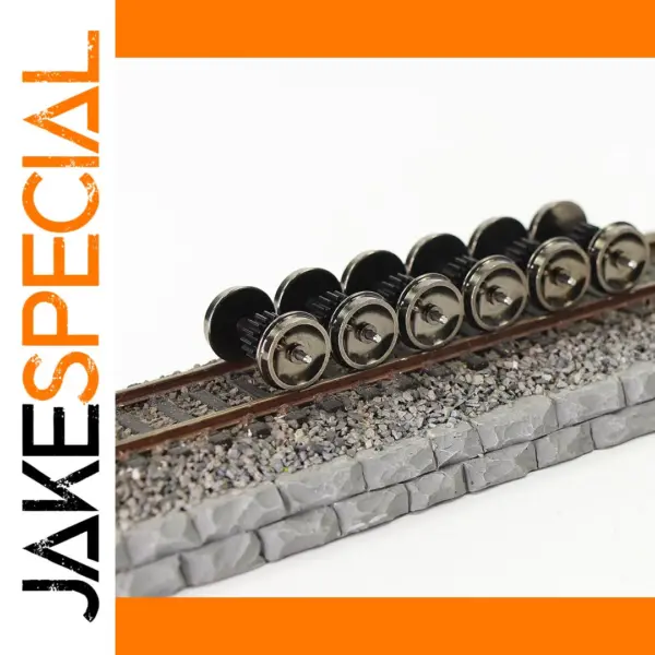 4pcs Metal DC Wheelsets for HO Scale Trains