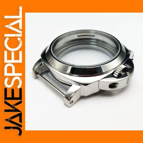 Polished Stainless Steel Watch Case 44mm