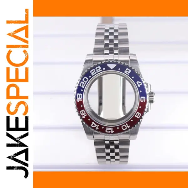 40mm Luxury Silver Watch Case for Seiko ETA