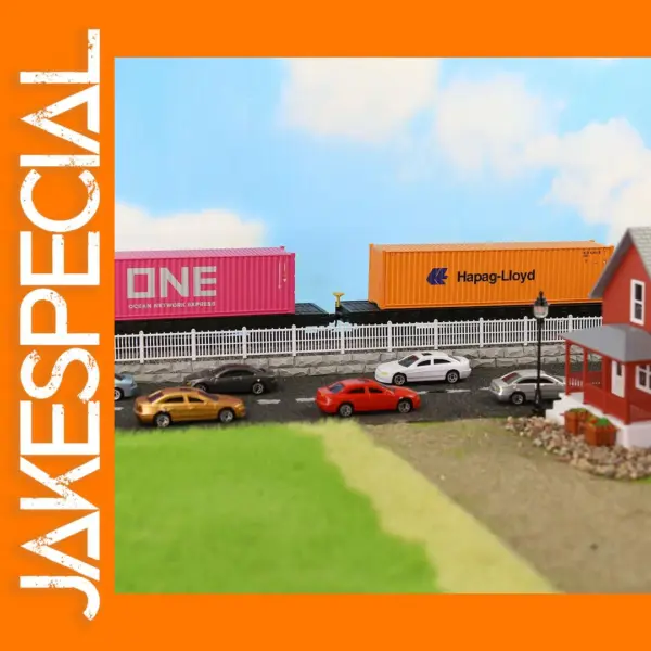 3pcs HO Scale 40ft Shipping Container Set