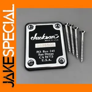 Guitar Neck Plate with Screws and Gasket