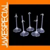 5 Pack Clear Plastic Doll Display Stands