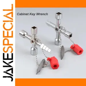 Zinc Alloy Multi-Functional Cross Key Wrench