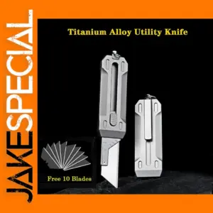 Titanium Alloy EDC Utility Knife with 10 Blades