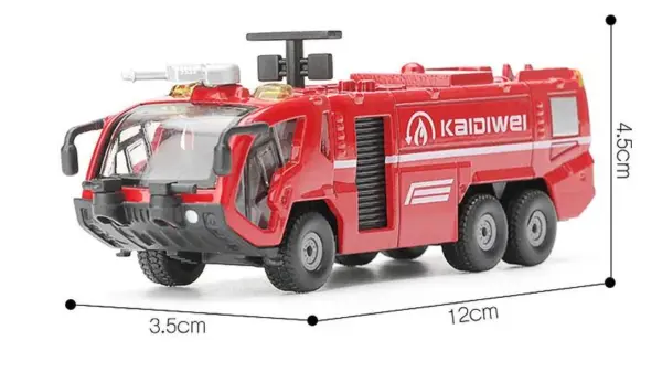 1:72 Alloy Fire Engine Model Car - Image 8