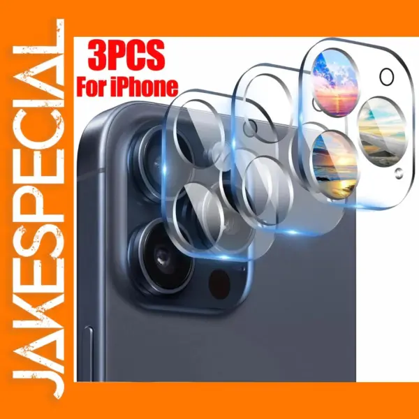 3PCS Full Cover Camera Lens Protector for iPhone