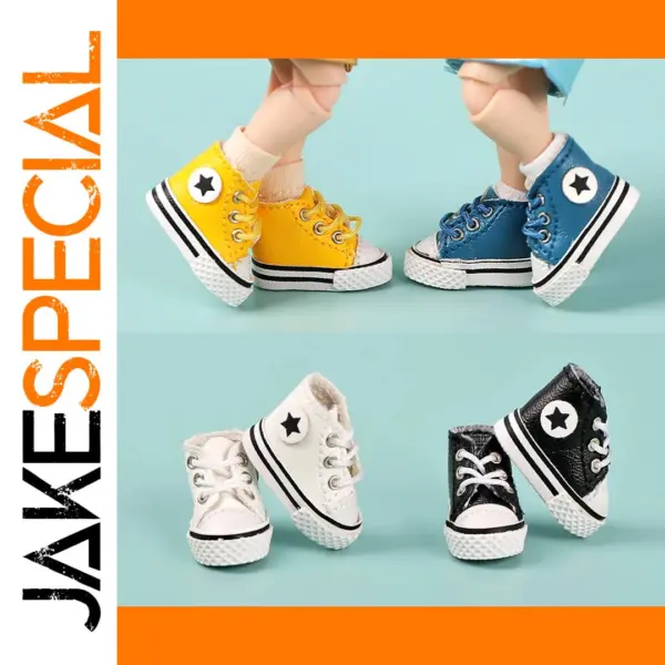 1:12 Dollhouse High Top Canvas Shoes