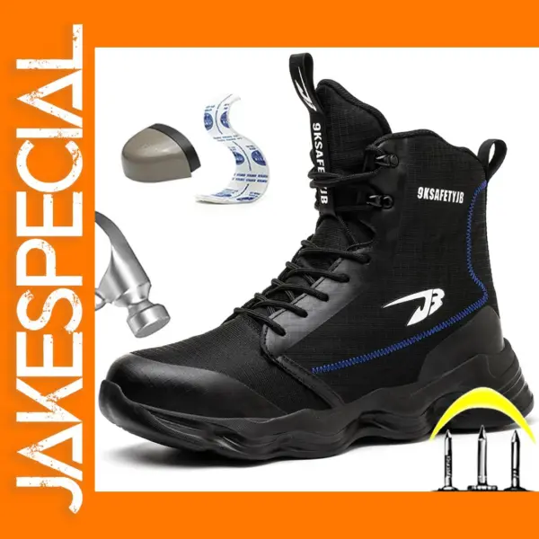 Men's Steel Toe Puncture-Proof Safety Boots