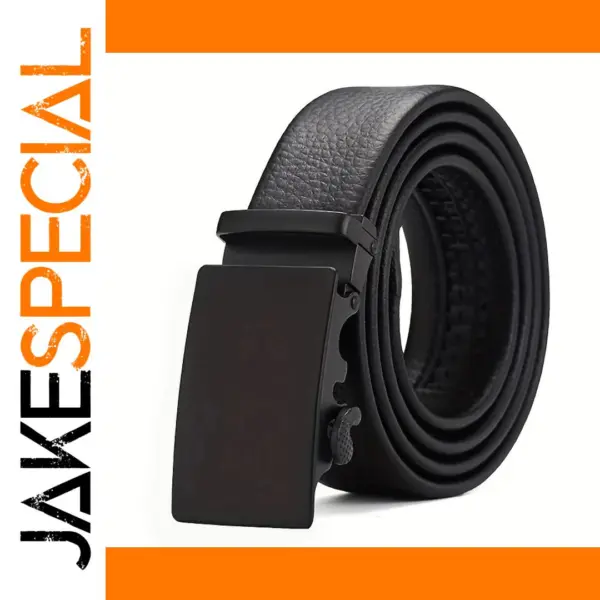 Men's Split Leather Auto Buckle Belt