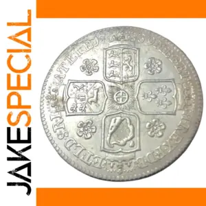Antique Silver Plated 1739 Crown Coin Replica
