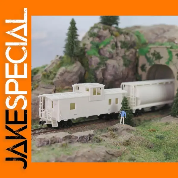 HO Scale 1:87 Blank Caboose Model Kit
