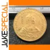 1762 Russian 5 Rubles Gold Plated Replica Coin