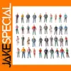 100pcs Painted Model People Figures Set