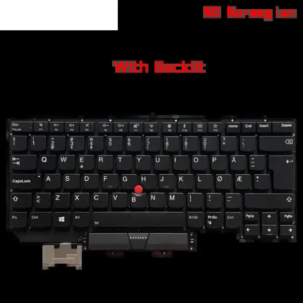 Backlit Keyboard for Lenovo ThinkPad X1 Carbon 5th Gen - Image 2