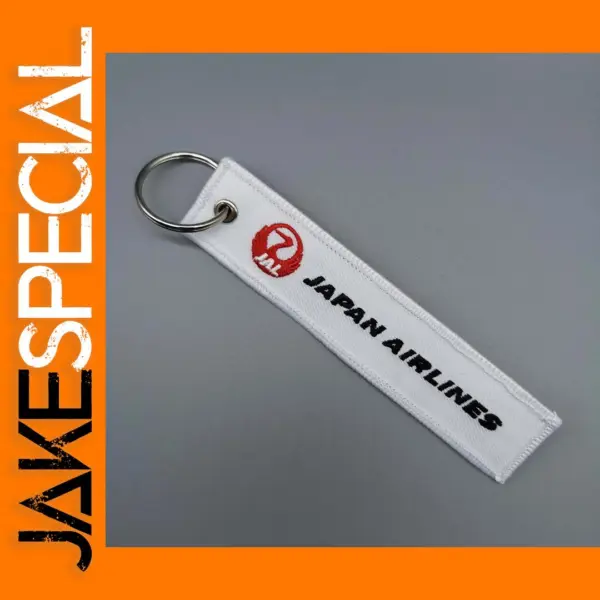 Japan Airlines Keychain Gift Silver Plated