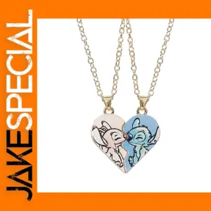 Couples Heart Pendant Friendship Necklace