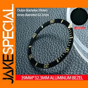39mm Aluminum Bezel Insert for Diving Watches