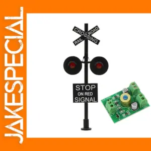 HO Scale 1:87 Railroad Crossing Signal Set
