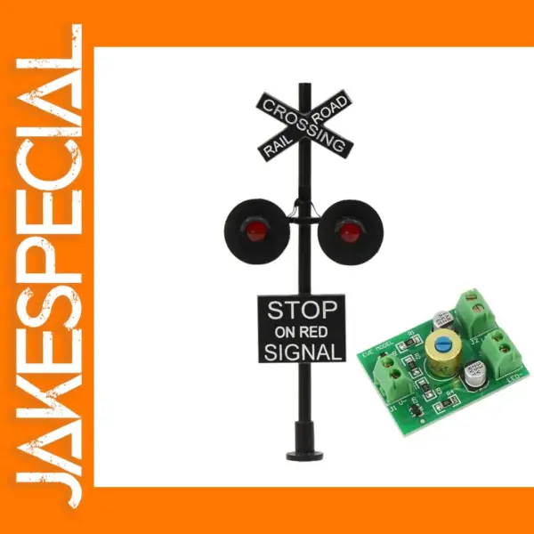 HO Scale 1:87 Railroad Crossing Signal Set