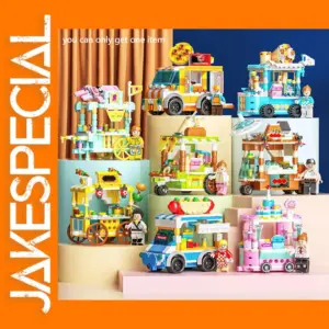 Wooden Ice Cream Truck Mini Scene Kit