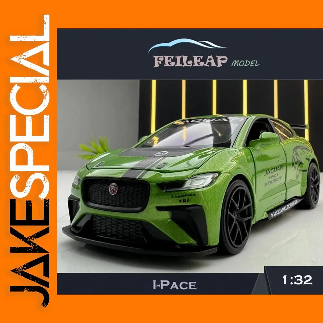 Simulated 1:32 Jaguar I-Pace alloy car model 1 Simulated 1:32 Jaguar I-Pace alloy car model