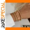 Gold Beaded Bracelet for Women