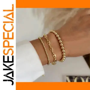 Gold Beaded Bracelet for Women