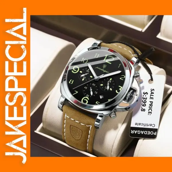 Luxury Waterproof Quartz Watch for Men