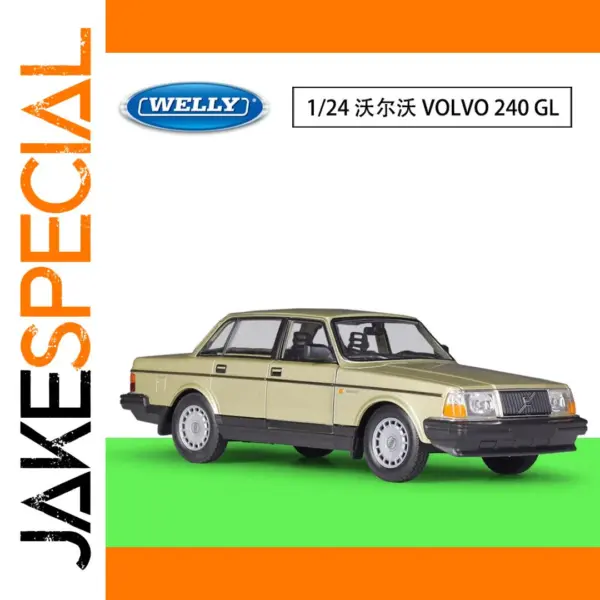 WELLY 1:24 Volvo 240 GL Diecast Car Model