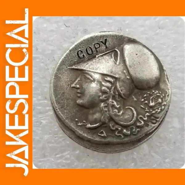 Ancient Greek Athena Horse Replica Coin