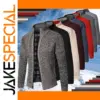 Men's Cozy Thick Fleece Cardigan Jacket