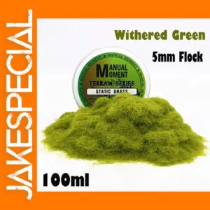 Withered Green 5mm Static Grass Turf 100ml