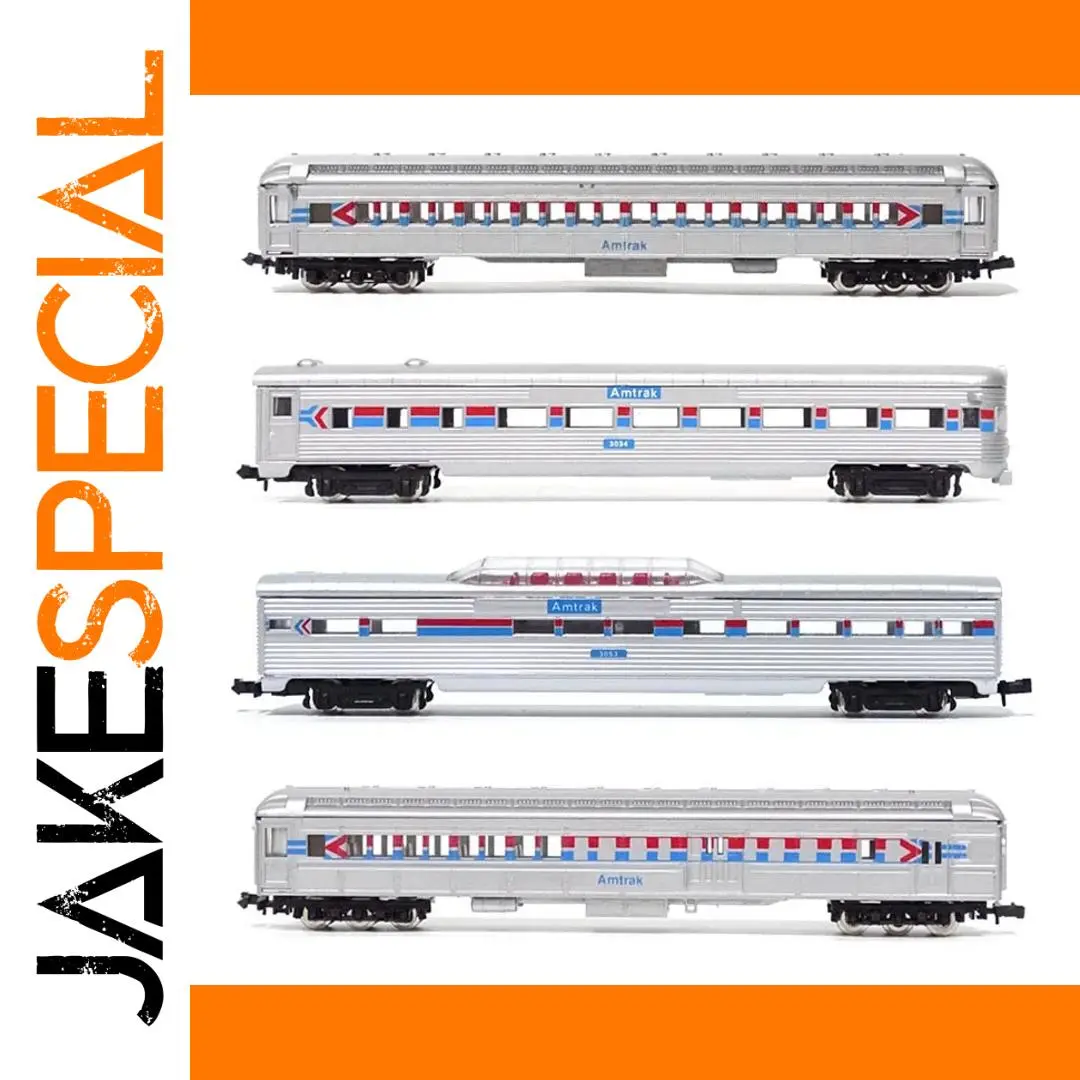 Diecast Nscale 1/160 Amtrak Passenger Car Model 1 Diecast Nscale 1/160 Amtrak Passenger Car Model