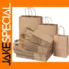 50Pcs Brown Kraft Paper Gift Bags