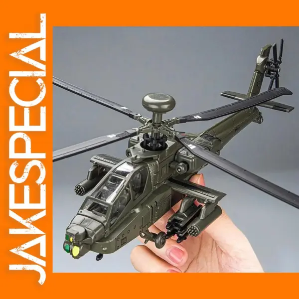 1/32 AH-64 Apache Helicopter Diecast Model