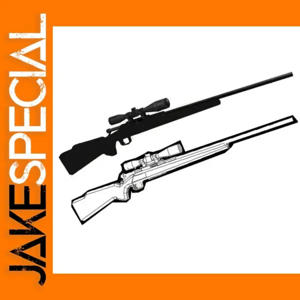 Remington M700 Sniper Rifle Paper Model 1:1 Scale