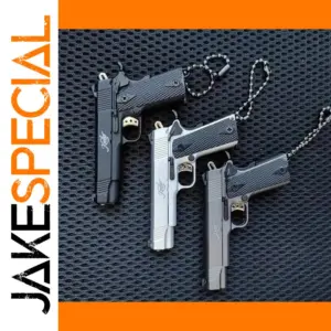 1:3 Alloy Mini 1911 Pistol Keychain Ornament