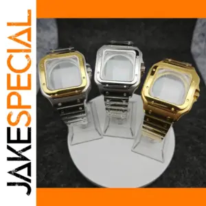38mm Square Stainless Steel Watch Case Set