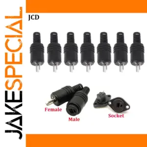 10PCS 2-Pin DIN Speaker Connectors