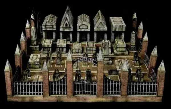 3D Haunted House Paper Model DIY Kit - Image 13